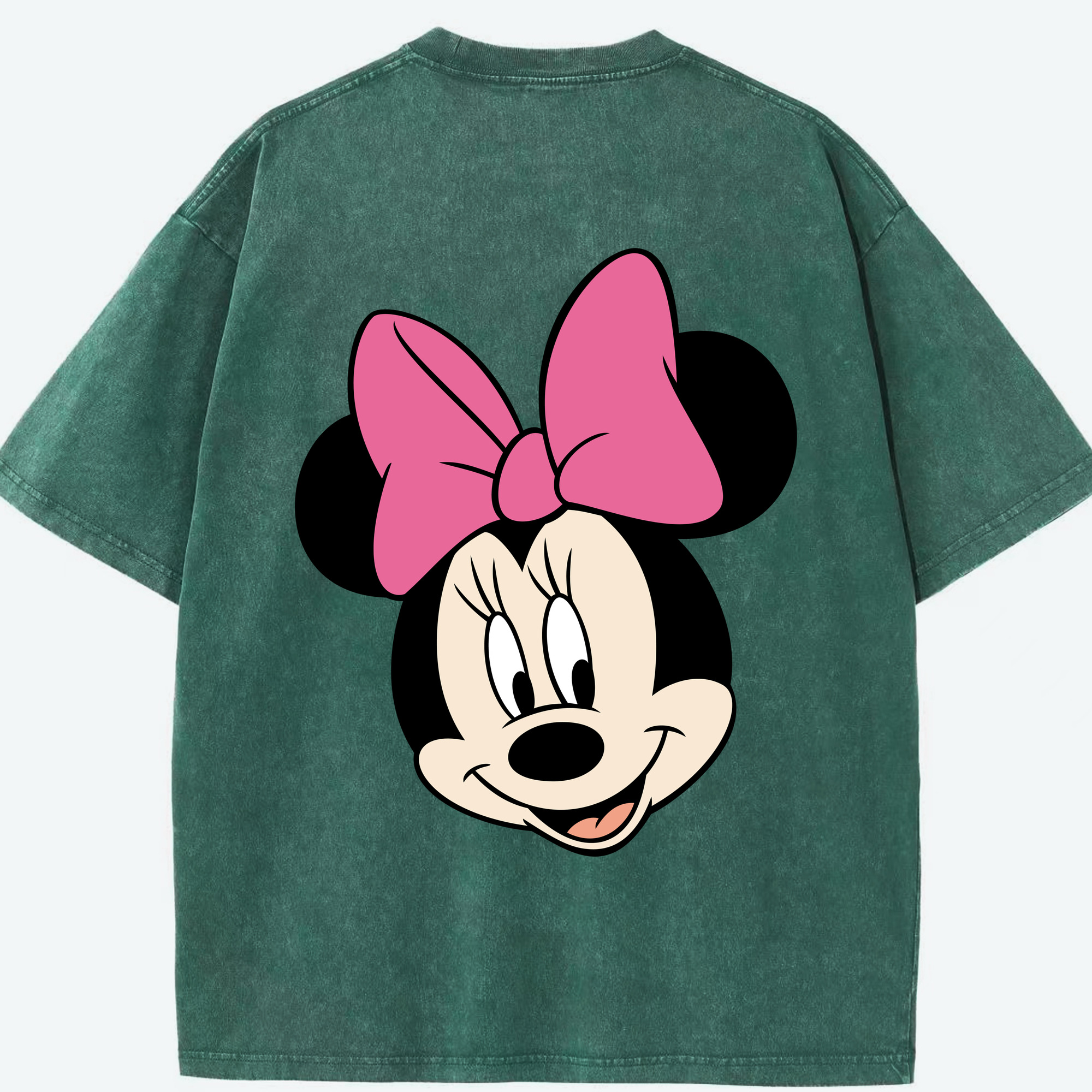 （画像用） ミッキーマウス Mickey Mouse 綿100% ヴィンテージ風 半袖Tシャツ（背面プリント）